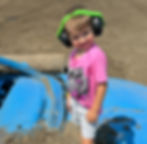 2X Monster Trucks Monster Truck Earmuffs on little boy